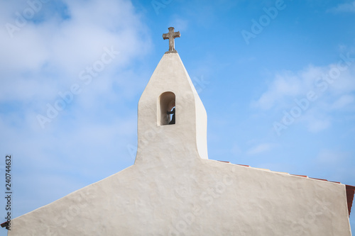 architectural detail of the chapel of La Meule on the island of Yeu photo