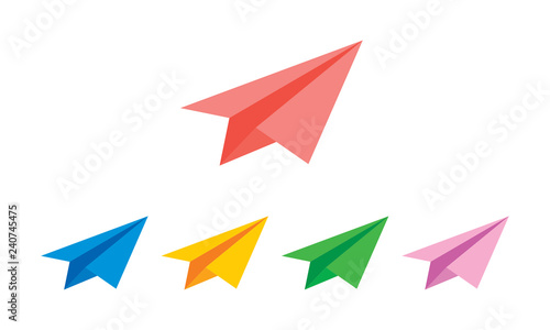 Origami plane logo