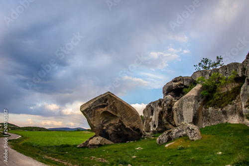 The rocks in the Phrygian valley in Afyon province