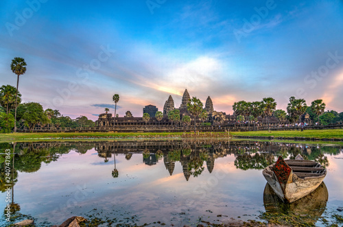 HDR Image of Angkor Wat Temple, Siem Reap, Cambodia  © hit1912