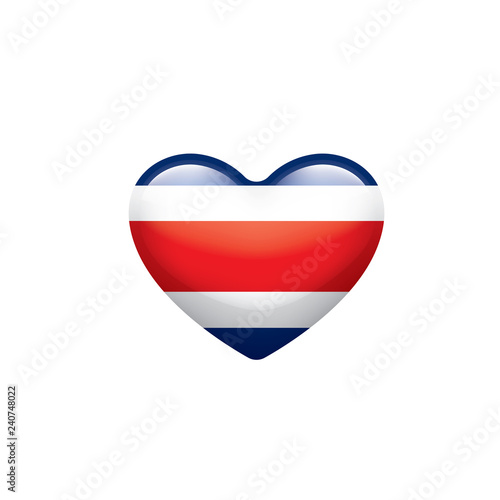 Free Download Costa Rica flag, vector illustration on a white background - GFXLoad