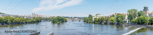 View of the Legion bridge in Prague in summer © Cora Müller