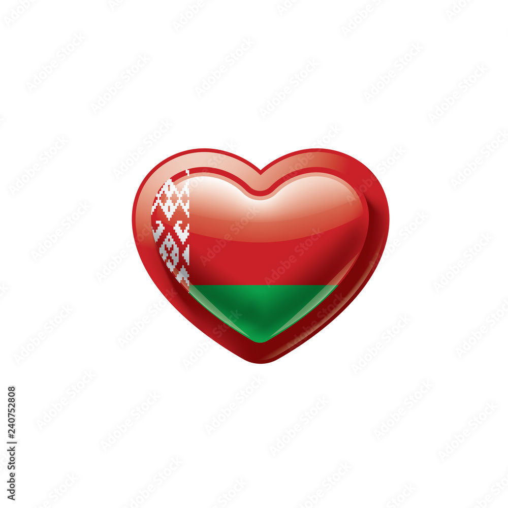 Belarus flag, vector illustration on a white background Belarus flag, vector illustration on a white background