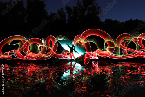 Fotografi Long Exposure Light Painted Imagery With Color