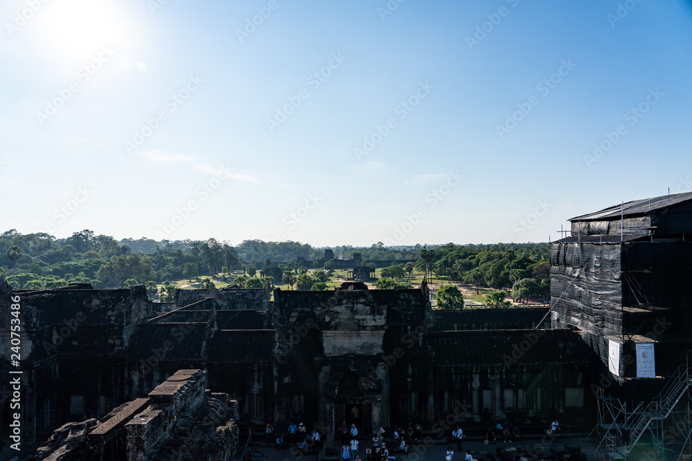 View from mail tower of Angkor Wat