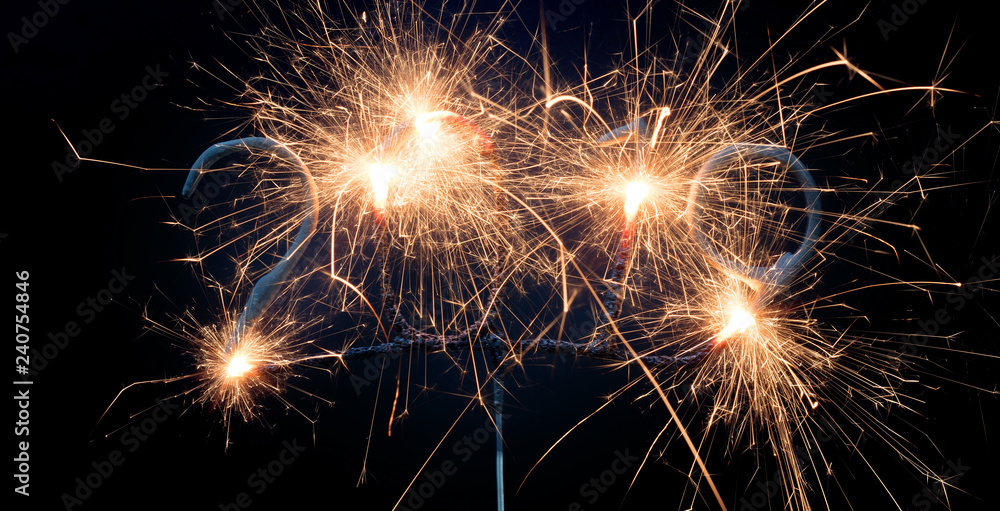 Sparkler isolated on black, 2019 Sparkler isolated on black, 2019