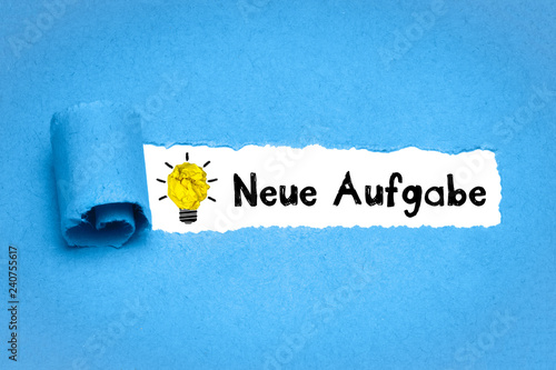 Neue Aufgabe photo