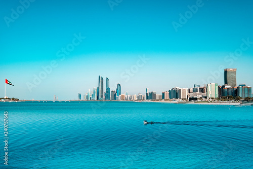 Abu Dhabi skyline waterfront