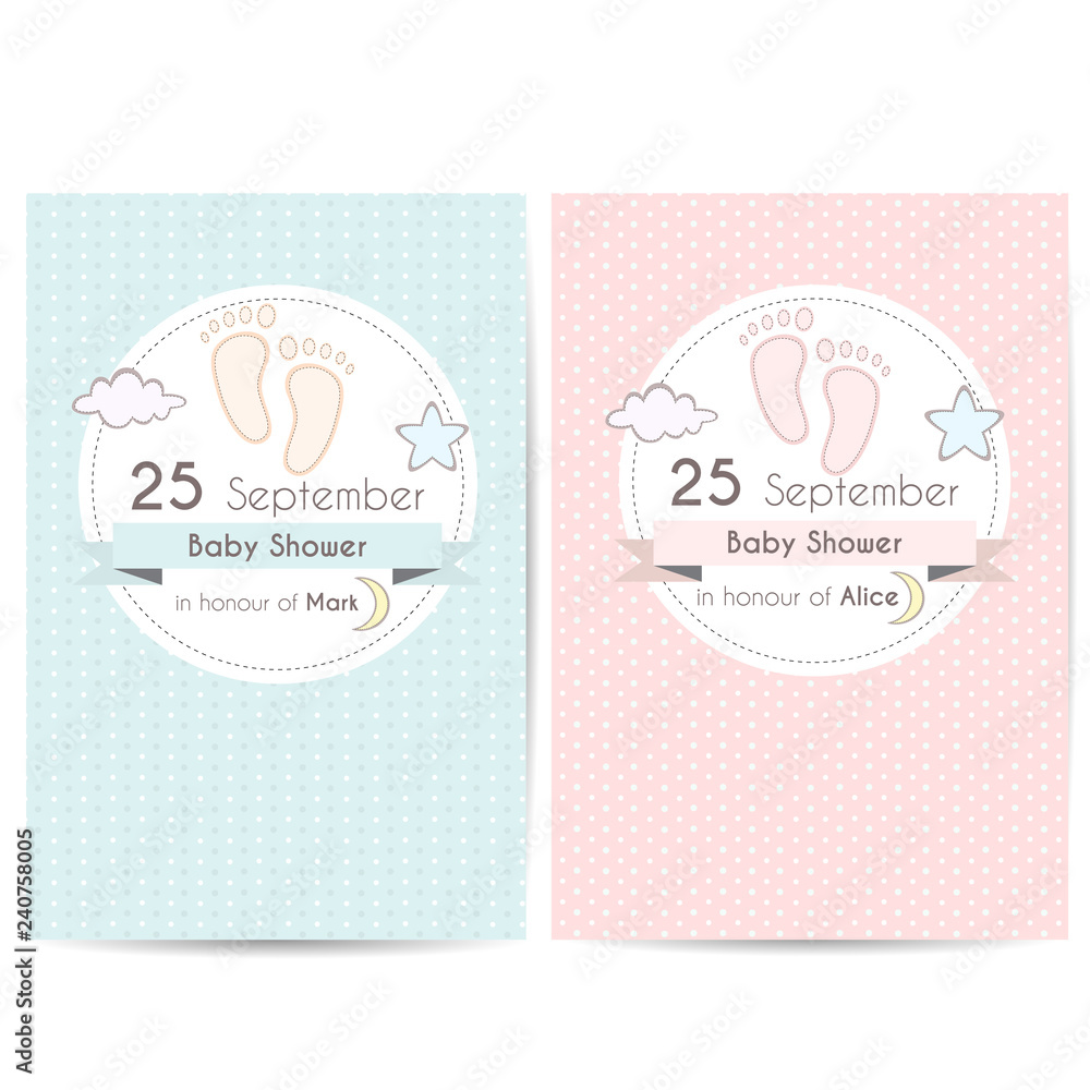 Baby shower invitation cards