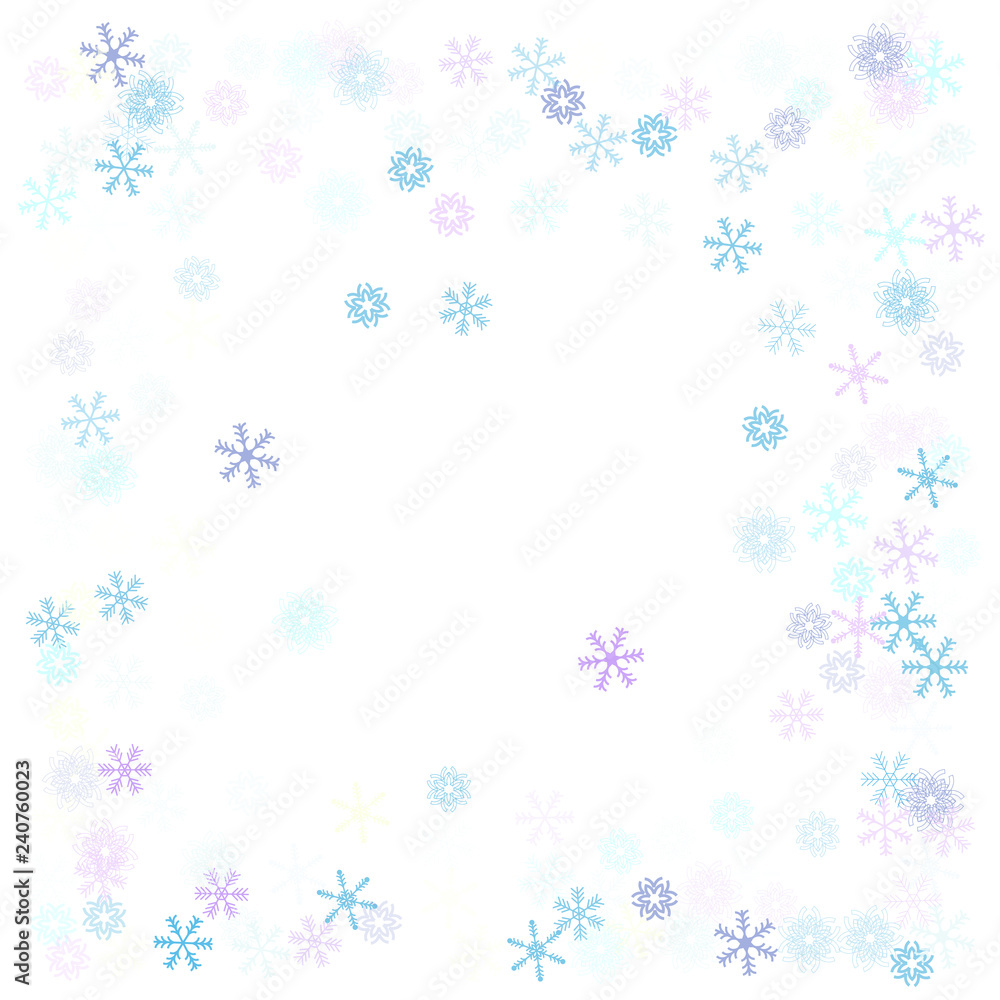Falling down snow confetti, snowflake vector border. Festive winter, Christmas, New Year sale background. Cold weather, winter storm, scatter texture. Hipster snowfall falling snowflakes cool confetti Falling down snow confetti, snowflake vector border. Festive winter, Christmas, New Year sale background. Cold weather, winter storm, scatter texture. Hipster snowfall falling snowflakes cool confetti