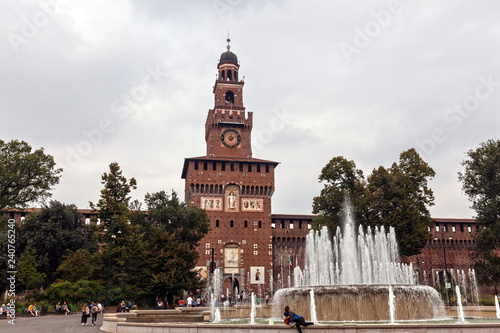 Castello Sforzesco castle in Milan 