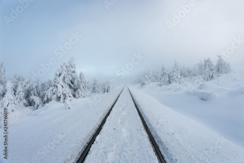 Railway in Winter