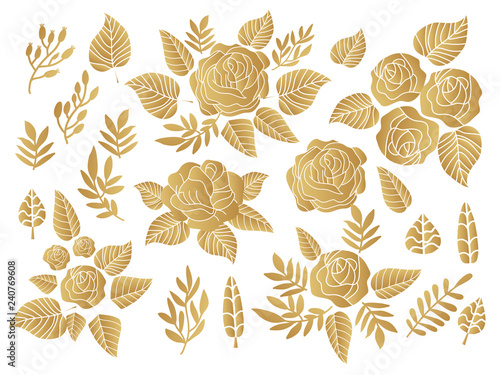 Golden roses