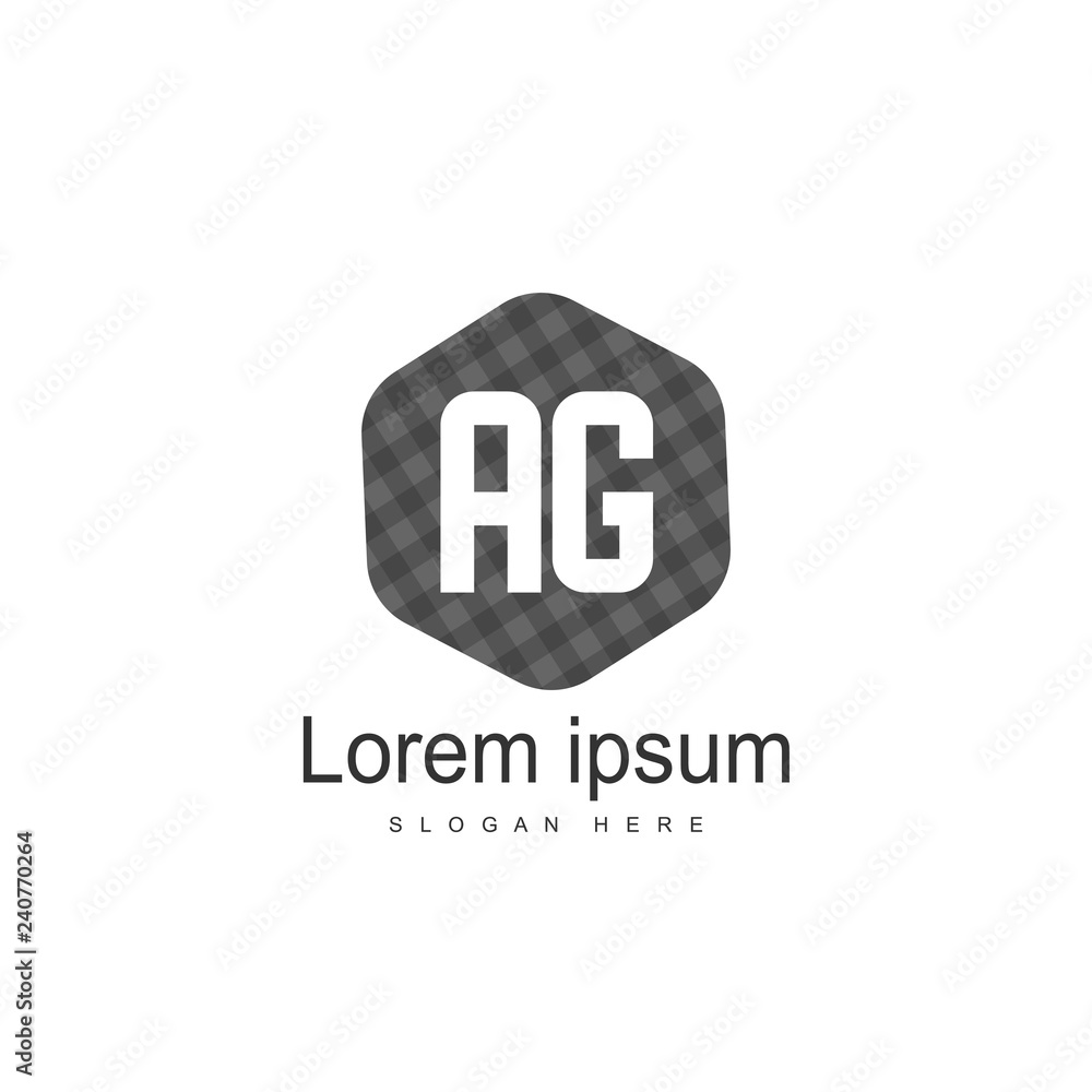 Initial Letter AG Logo Template Vector Design Initial Letter AG Logo Template Vector Design