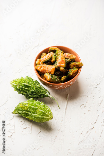 Karela Achar / Bitter Gourd Pickle, popular Indian recipe