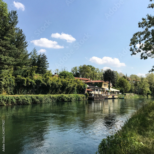 Beautiful house on the river in Milan