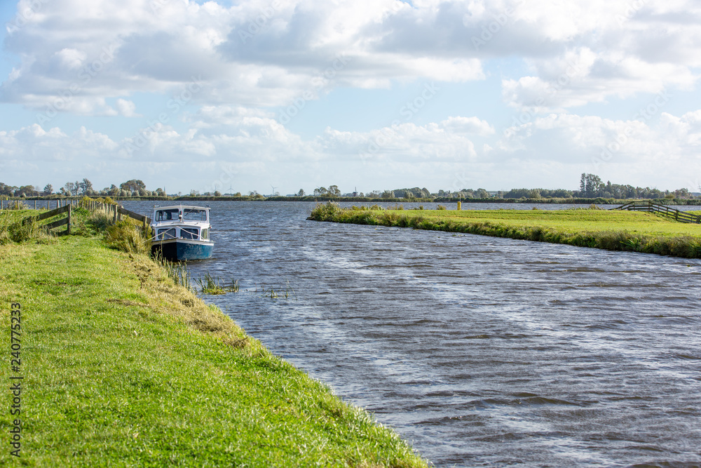 Windy water landscape of the Kagerplassen Windy water landscape of the Kagerplassen