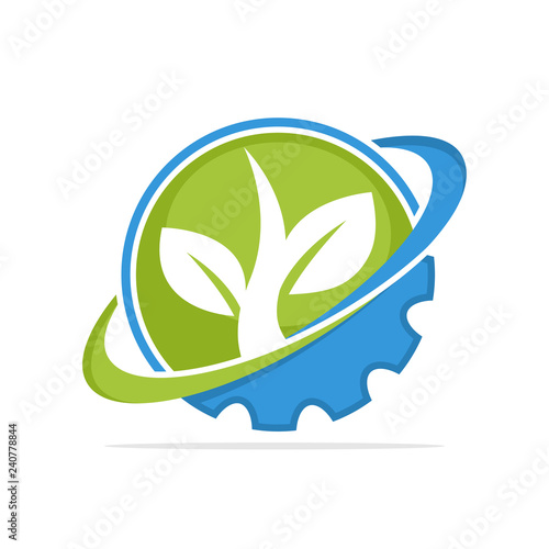 Vector illustration icon with plant production management concept