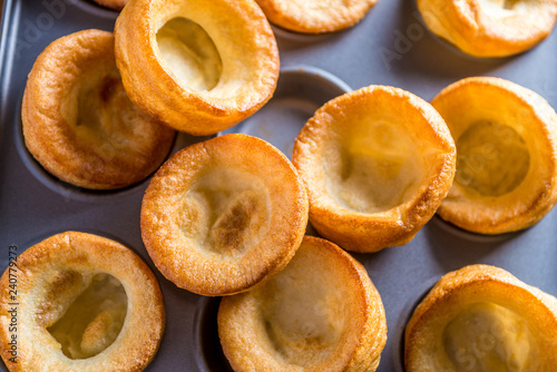 Traditional British yorkshire puddings
