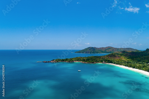 Wallpaper Mural Aerial view of beautiful island at Seychelles in the Indian Ocean. Top view from drone Torontodigital.ca