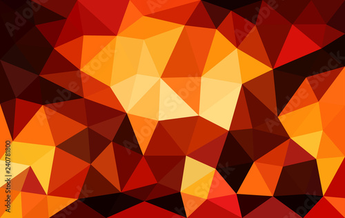 Multicolor red low poly background, abstract crystal texture, polygon design vector illustration