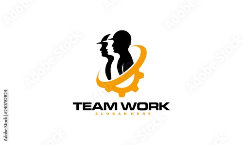 Construction logo template, suitable for construction company brand, vector format and easy to edit - Vector
