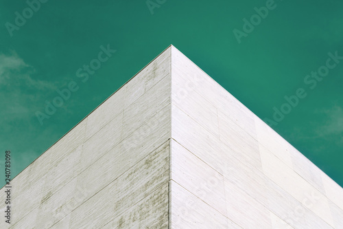 Abstract architecture. Close up of a modern building facade