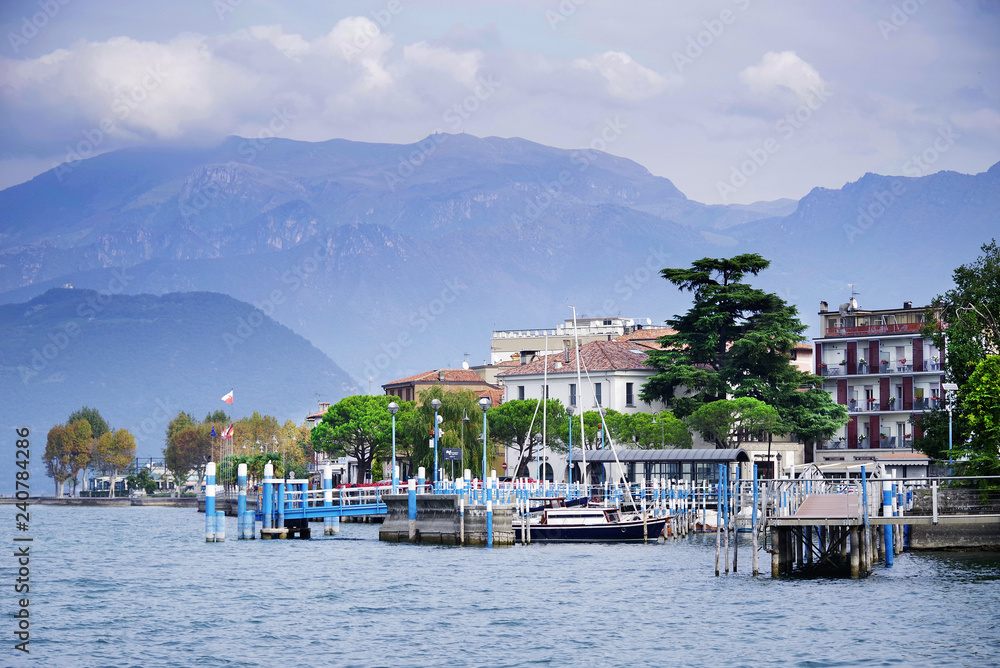 Iseo Resort on the shore of Iseo Lake, Italy, Europe