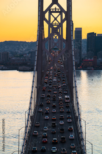 San Francisco–Oakland Bay Bridge Sunset