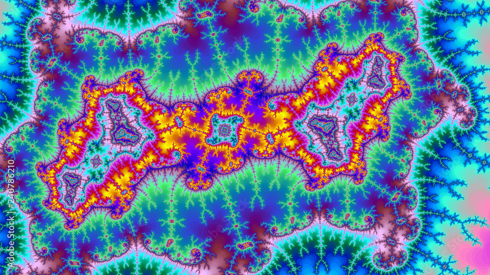 Digital Universe amazing abstract colorful background fractal high resolution very big size