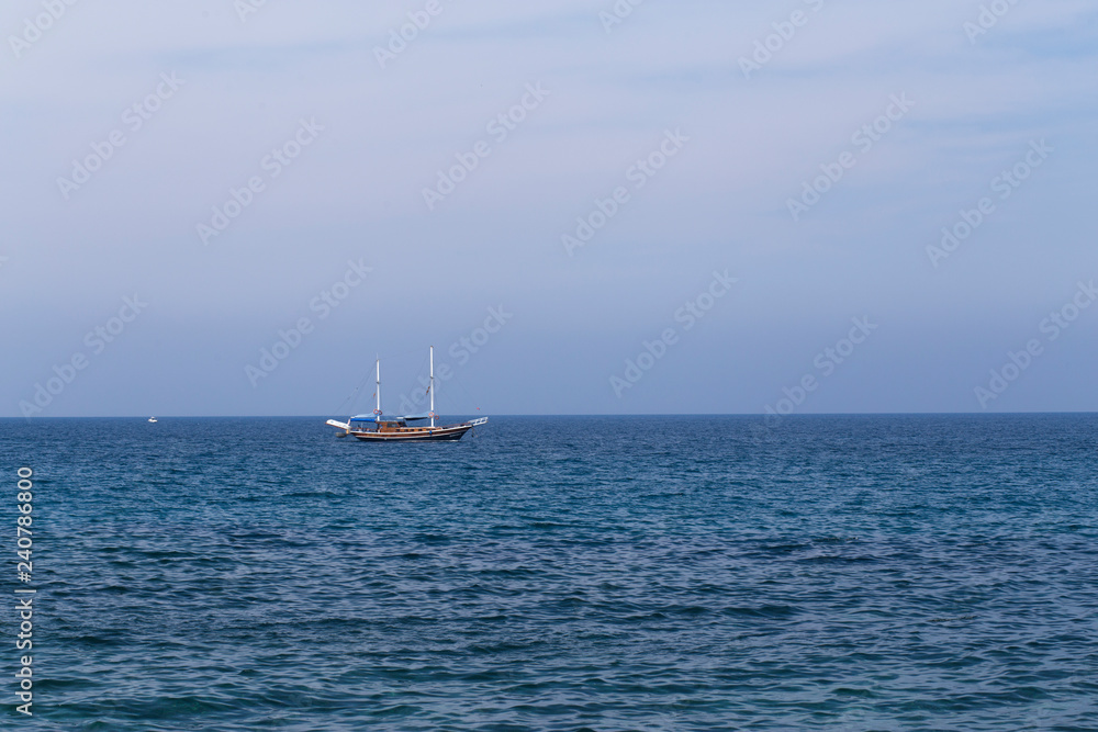 yacht in sea