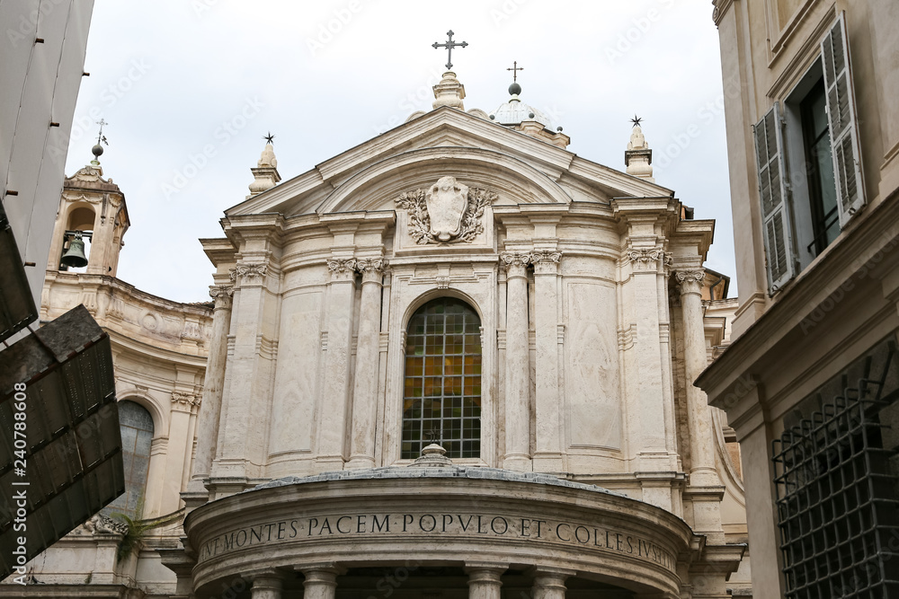 Santa Maria della Pace Church in Rome, Italy