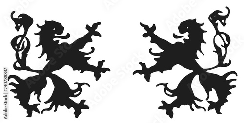 Lions emblem #isolated #vector - Löwe Wappen