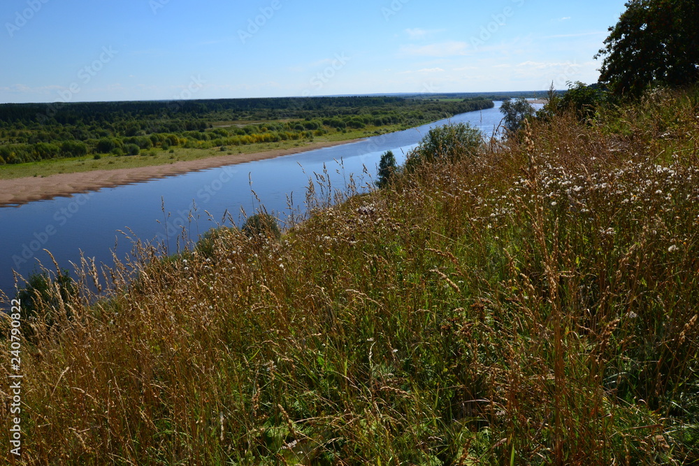 Colva River on a warm August day: approaching autumn