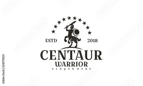 Vector centaur. Concept logo design. Vector illustration. - Vector