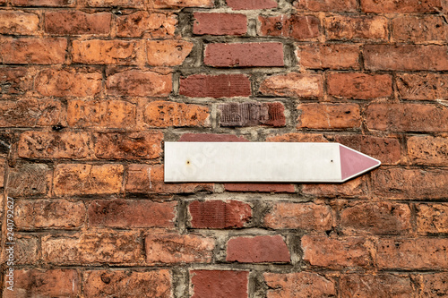 Wallpaper Mural old brick wall and an empty sign. Torontodigital.ca