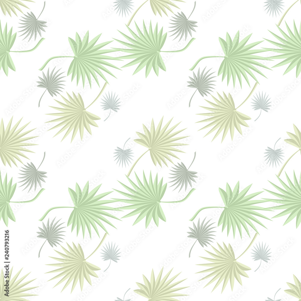 tropical motive palm leaves seamless vector floral pattern background tropical motive palm leaves seamless vector floral pattern background