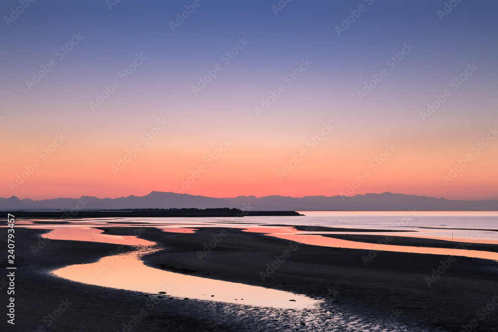 Fototapeta premium 真玉海岸の夕景