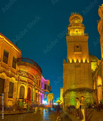 Al-Muizz street in Cairo, Egypt photo