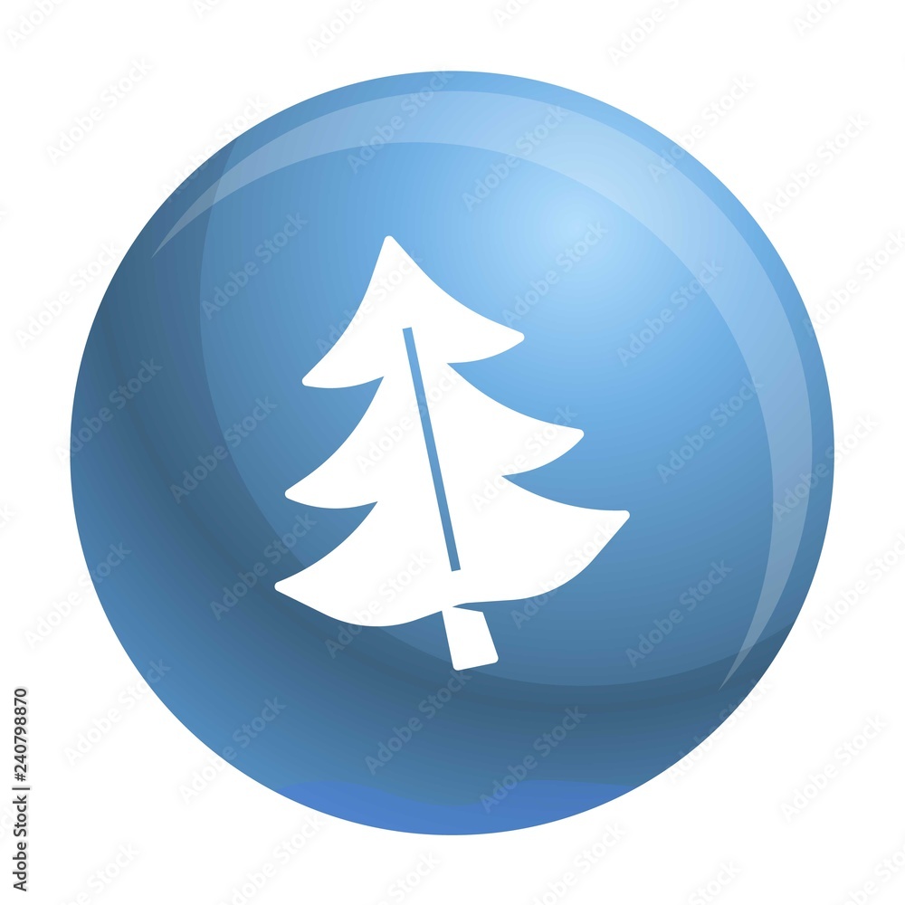 Fir tree icon. Simple illustration of fir tree vector icon for web design isolated on white background Fir tree icon. Simple illustration of fir tree vector icon for web design isolated on white background