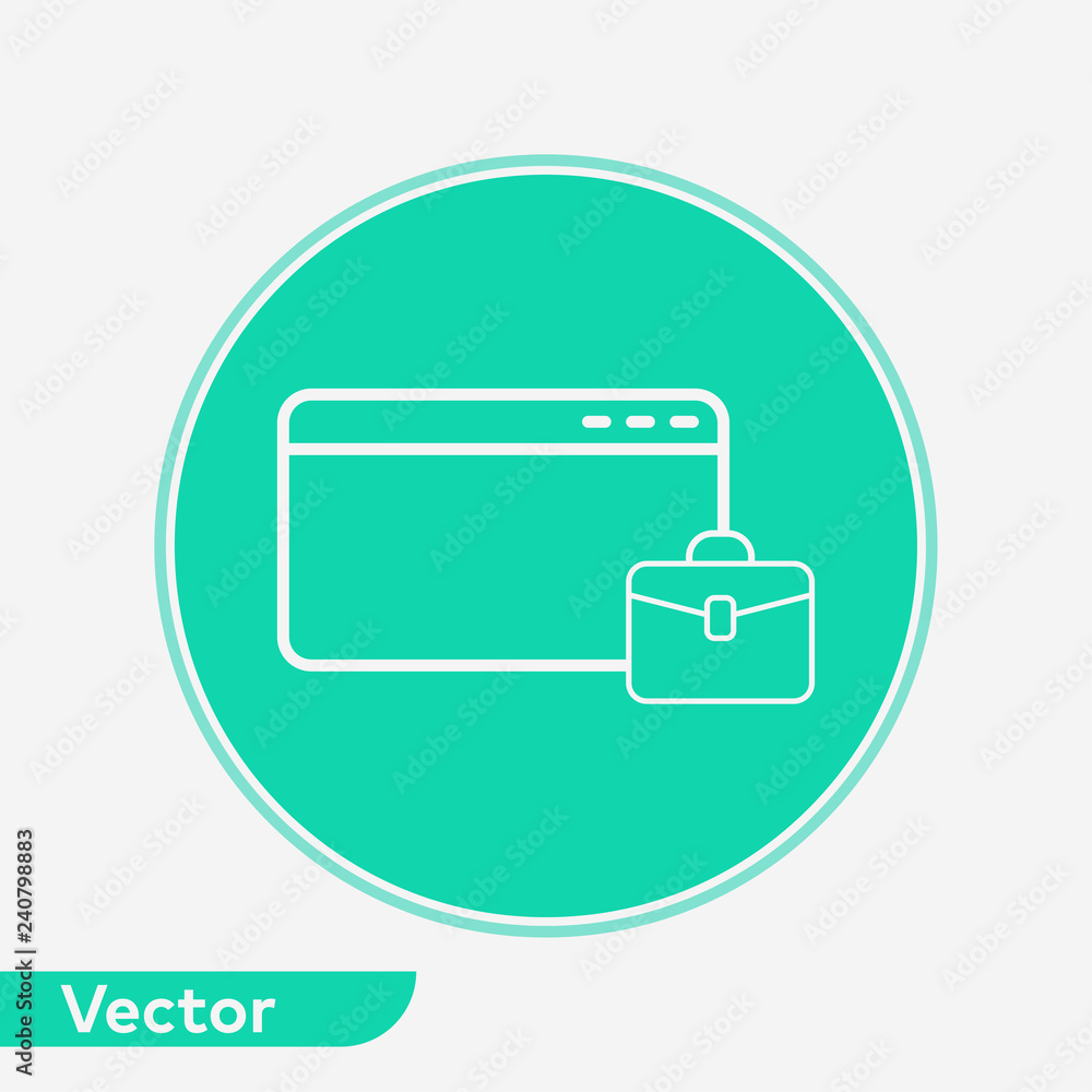 Browser icon vector, outline flat sign, solid pictogram isolated on white. Symbol, logo illustration. Browser icon vector, outline flat sign, solid pictogram isolated on white. Symbol, logo illustration.