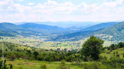 Fototapeta Naklejka Na Ścianę i Meble -  Amazing View Over The Village in The Valley in Montenegro