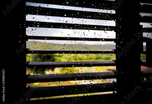 Water on window photo