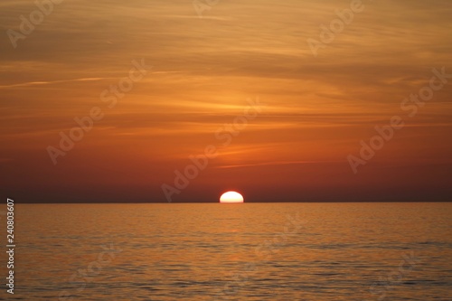 sunset on the sea © leon
