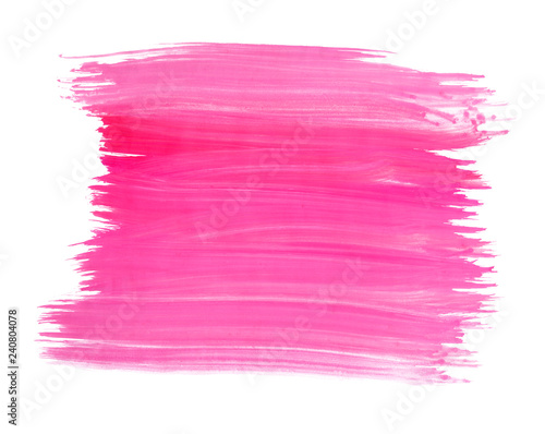 A fragment of the magenta color background painted with watercolors