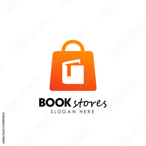 book stores logo design. book shop icon design