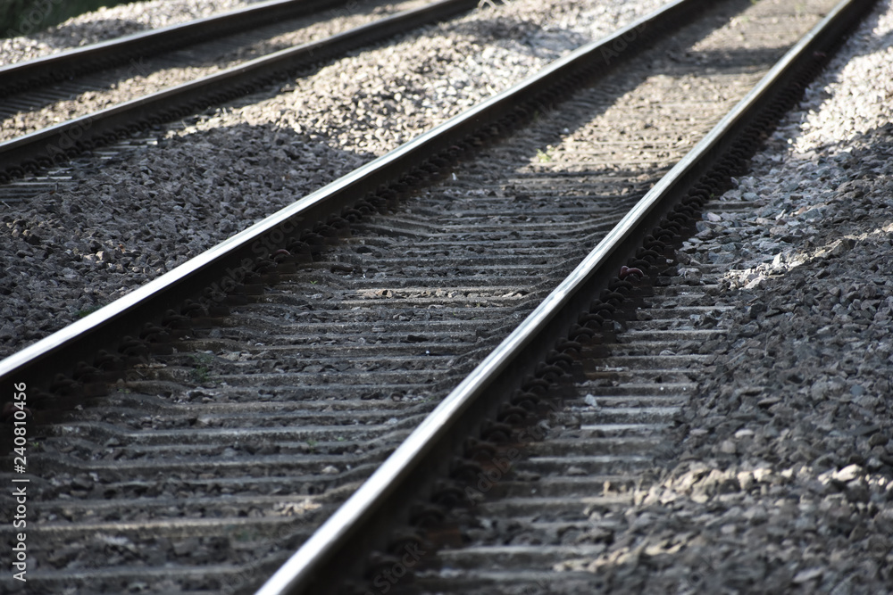 monochrome railways tracks background