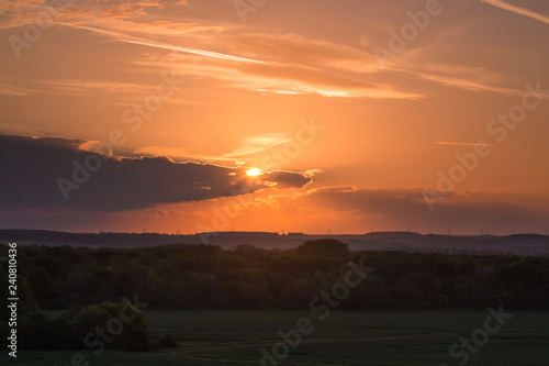 Wallpaper Mural Sun Hiding Behind Clouds Torontodigital.ca