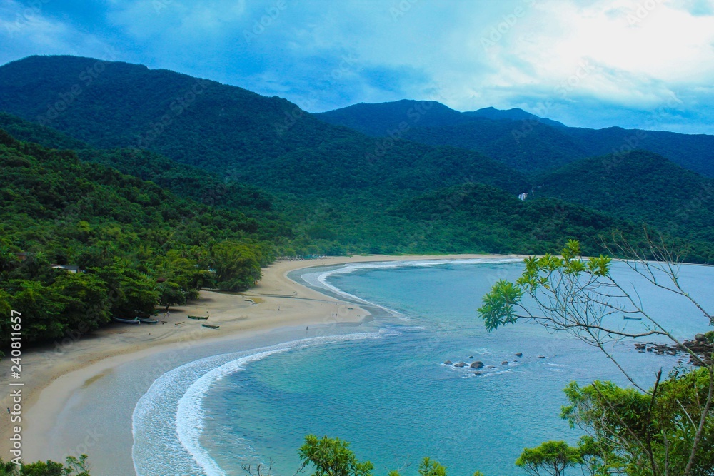 view of tropical island Brazil, são paulo