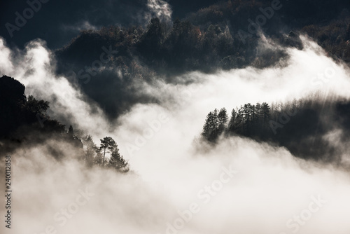 Landscape of the South of France, French Alps, Natural Park Mercantour France